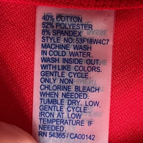 Nygard Red Moto Peplum Vest Gold Zippers Med - Picture 9 of 12